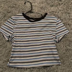 SHEIN Striped crop top